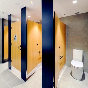 HPL Compact partitions, for restrooms by egy stone.